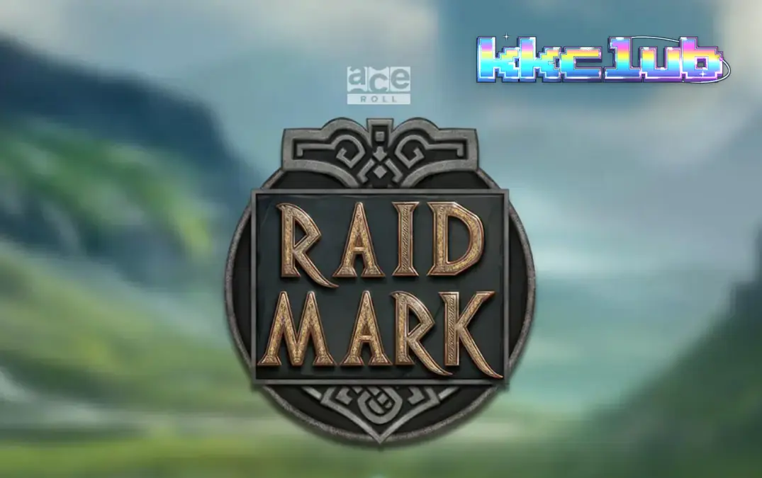 Tampilan visual slot Raidmark dengan tema Viking dan kapal perang di lautan.